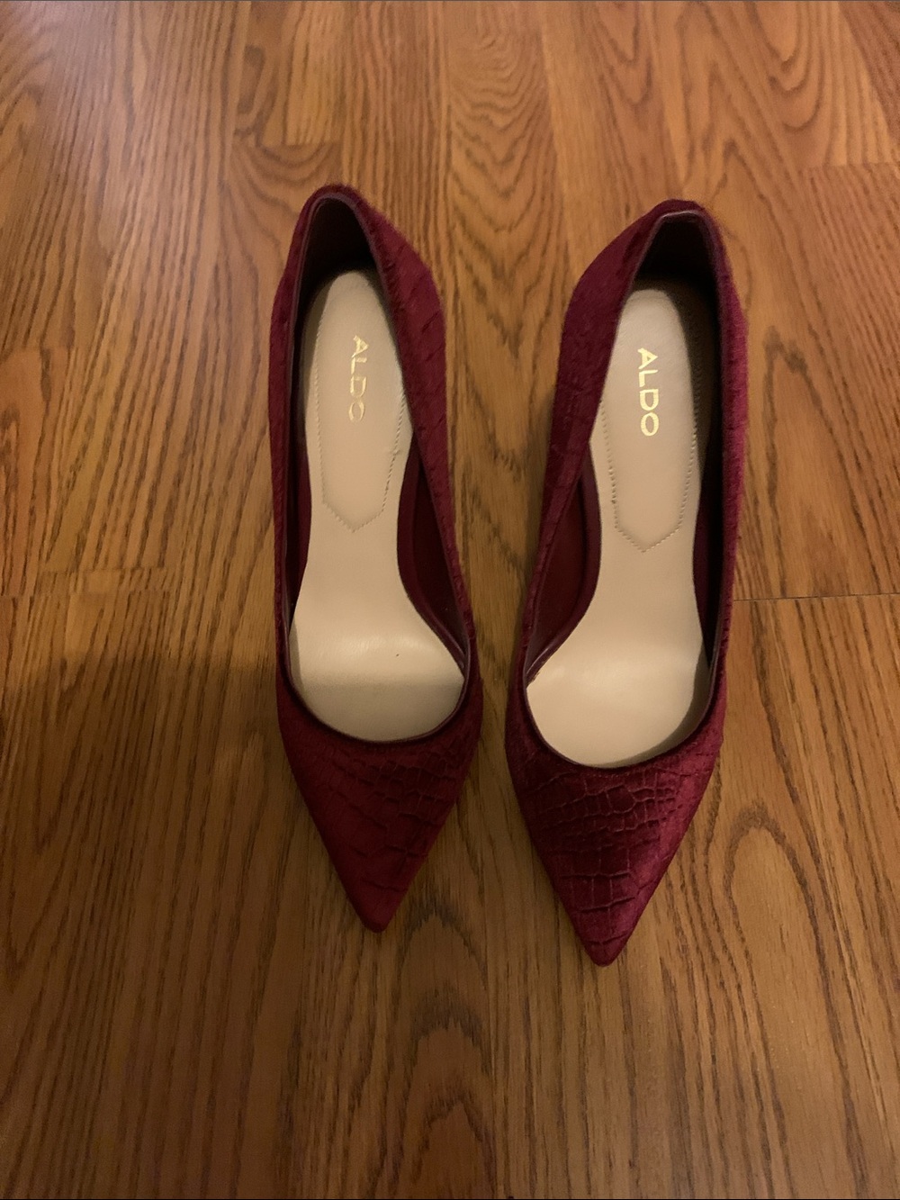 ALDO Wine Red Pointed-Toe Pumps
